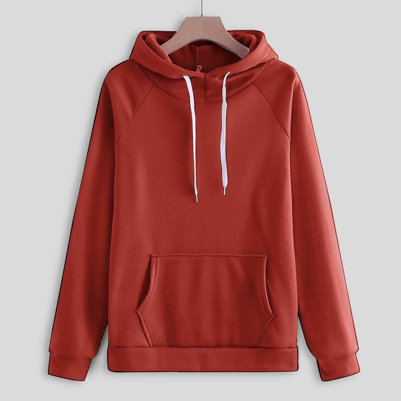 Conjunto deportivo de dos piezas para mujer, conjunto de sudadera con capucha estampada y pantalones deportivos con bolsillos canguro