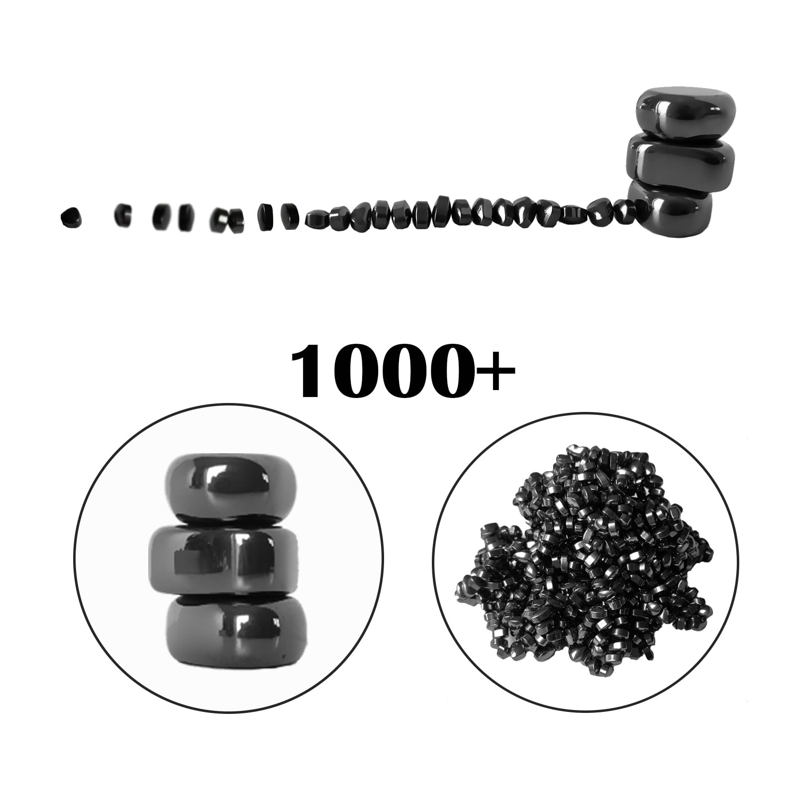 Snapklik.com : ZHEBAG Mini Magnetic Stone Balls, Over 1000 Ferrite Mini ...
