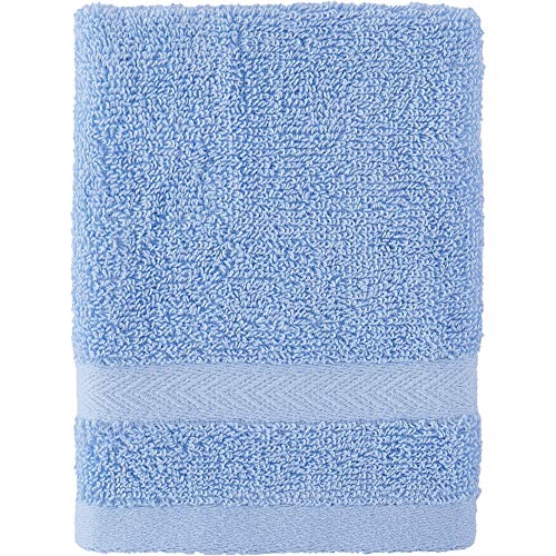 Image of Tommy Hilfiger Modern American Wash Cloth, 13 x 13 inch, Mist Blue