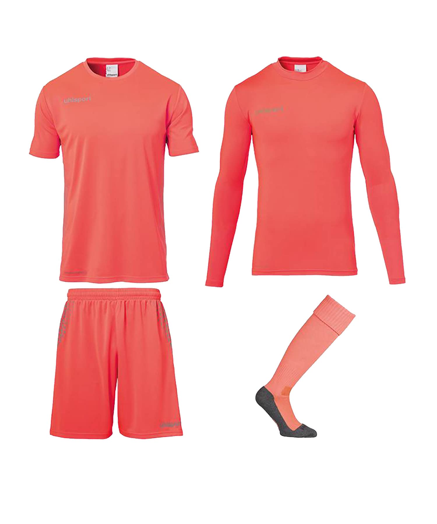 Uhlsport Uhlsh Men Score Goalkeeper Set Men's Goalkeeper Set - Fluo Red/Grey, XX-Large