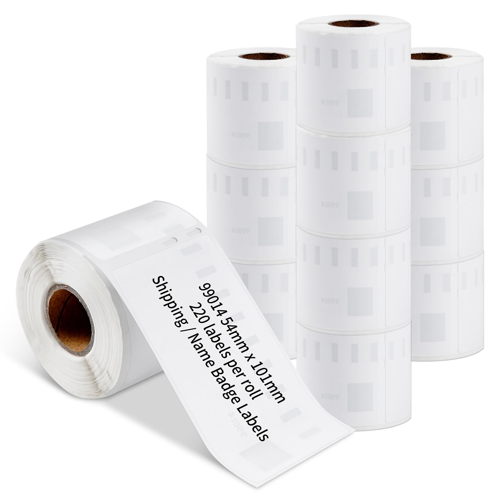 12x 99014 Compatibile con Dymo LabelWriter Carta per Etichette 54mm x 101mm
