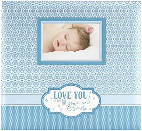 Image of MCS Expandable 10-Page Baby Scrapbook Album with Photo Opening Cover and 12 x 12 Inch Pages, 13.5 x 12.5 Inch, Love You to the Moon and Back