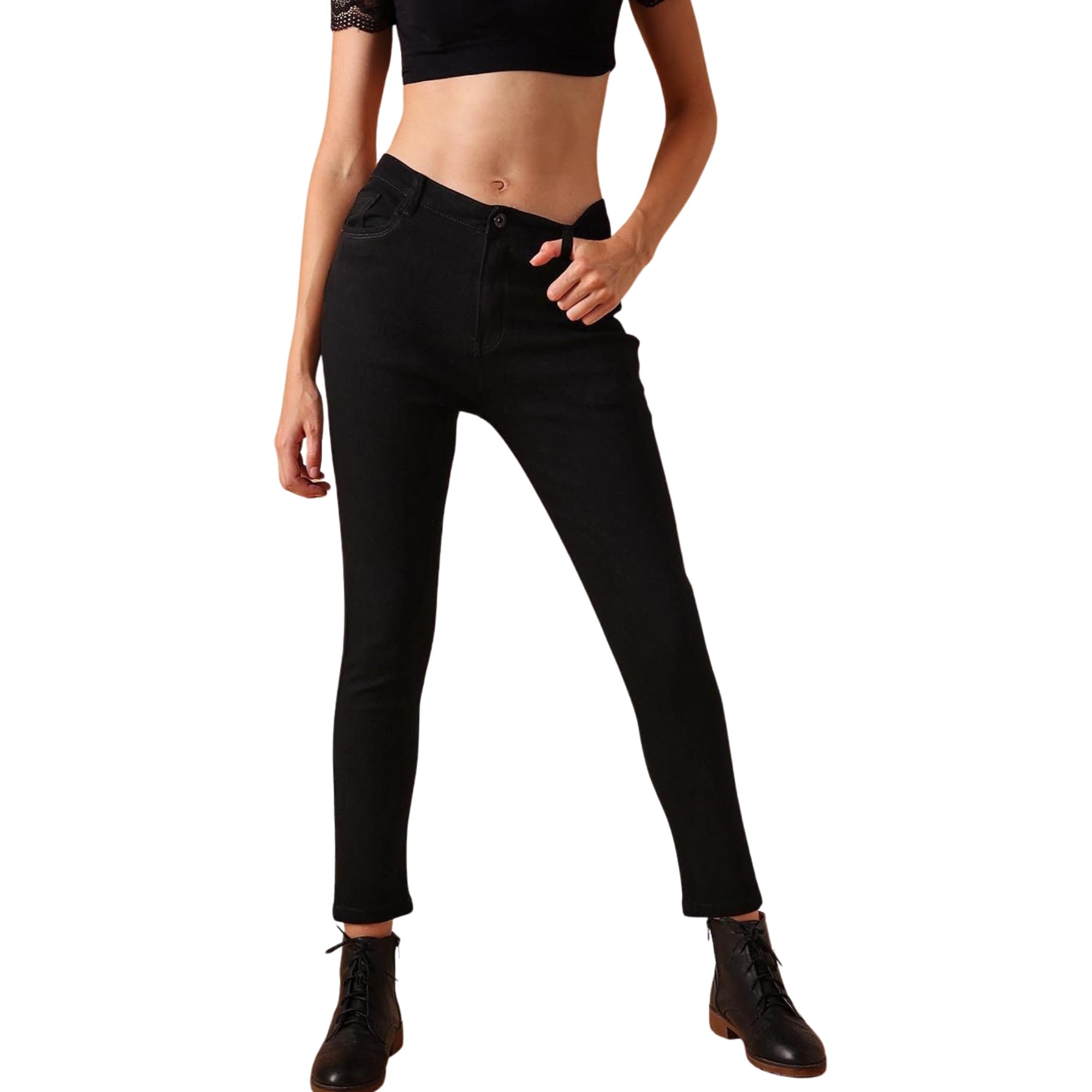 street9 Regular Women Black Jeans | DNM00009001-picture-38