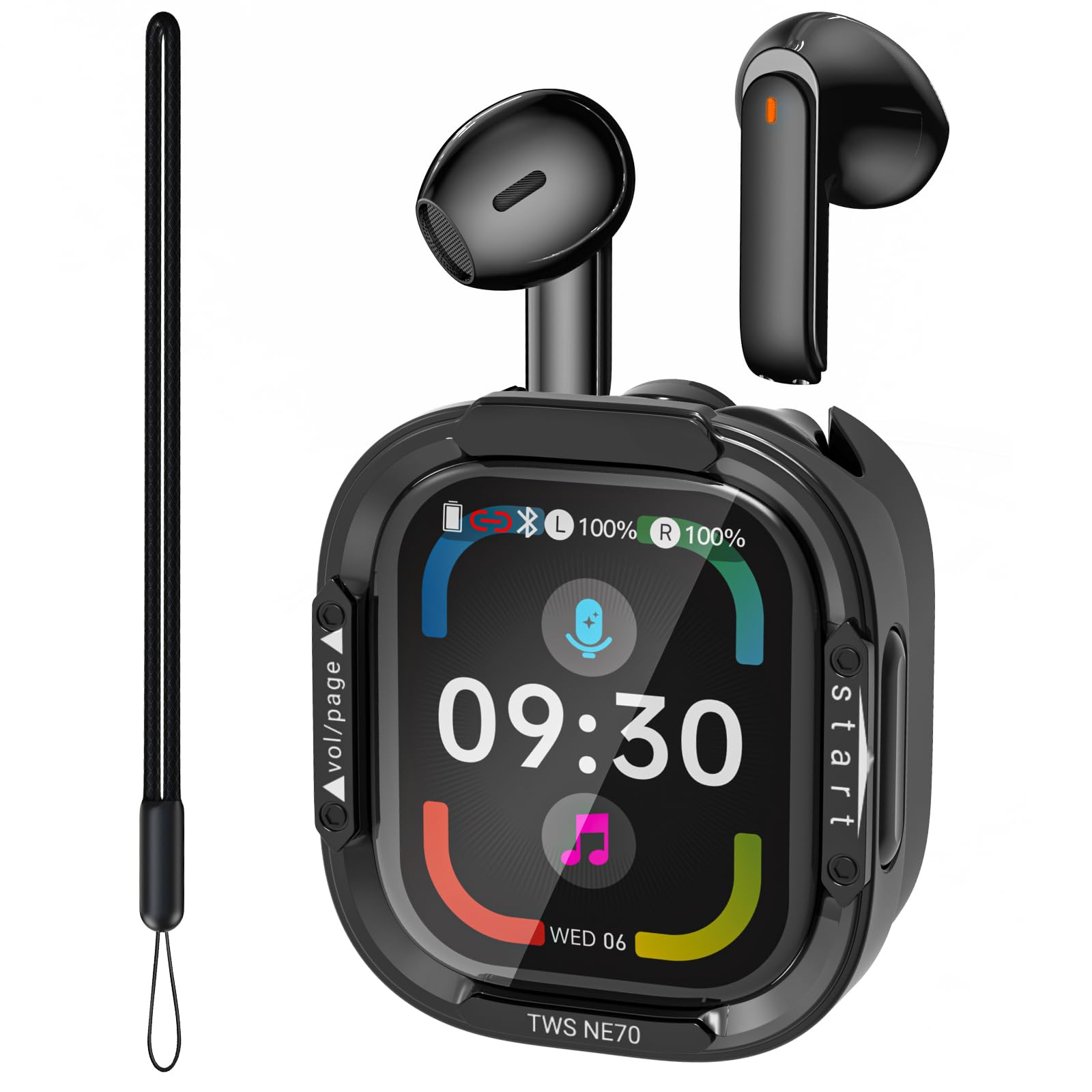 NE70 Übersetzungskopfhörer in Echtzeit 150 Sprachen mit APP, 60 Std, LCD | 9 Übersetzungsmodi, Bluetooth 6.0, Kopfhörerfinder, 2-in-1 KI Übersetzer Kopfhörer für Reisen, Lernen & Business