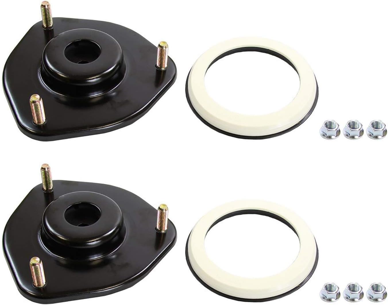Pair Set of 2 Front Monroe Suspension Strut Mounts Kit For Volvo S40 V40 0004