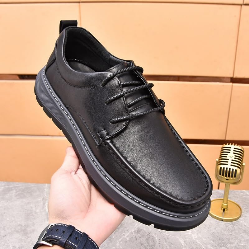 Men's Dress Shoes Genuine Leather Business Brogue Handmade Formal Oxfords Shoe for Men Casual Work Office Business2