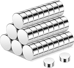 Wukong 50 Pack Small Round Magnets, 7x3mm - Strong Fridge Magnets for Whiteboard, Crafts, DIY, Office, Home, Classroom