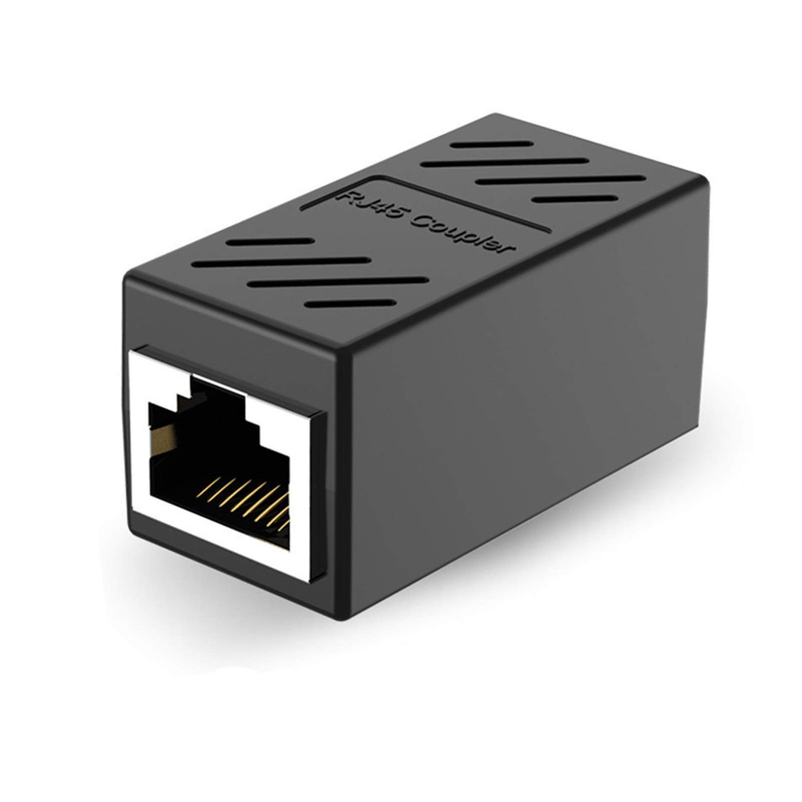 C. Accoppiatore Rete Femminile Connettore Ethernet Cable Adattatore Adattatore Femminile a Femmina RJ 45 Convertitori (Bundle : 10pcs, Color : Black)
