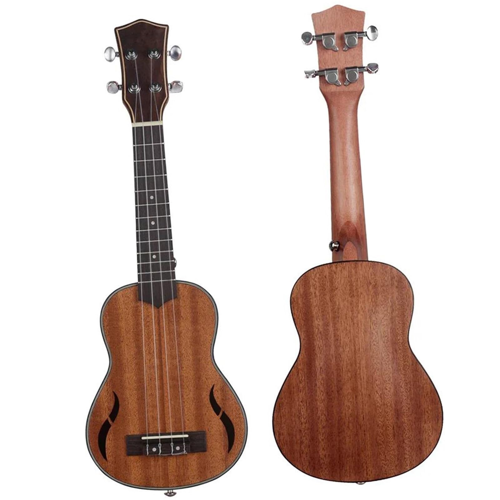 21 Zoll Ukulele 4 Saiten Hawaii-Gitarre Mahagoni Mini Guitarra Ukulele Mit Tasche Stimmgerät Saiten Gitarrenteile Ukulele Set