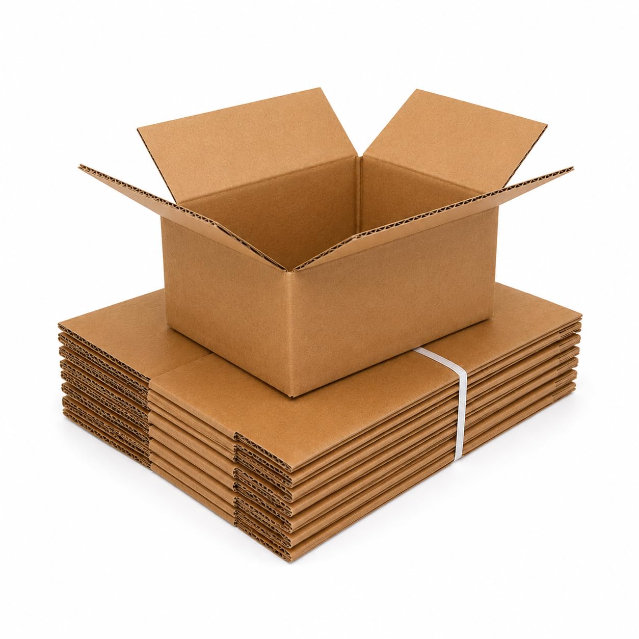 Sixhawks Brown 10 Pack Cardboard Shipping Boxes Heavy Duty Corrugated Mailing Boxes For Packaging, Parcel Posting, Moving House, Ecommerce, Gift Packing & Business Shipping, Kraft Cartons (8"×6"×4")