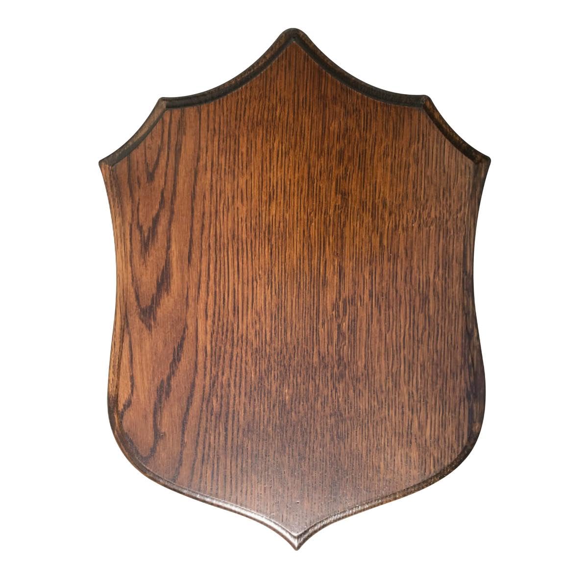 BushWear Solid Oak Roe Shoulder Mount Shield β 9.5" x 13" Hardwood Trophy Plaque with Hanging Fixing | Oak Display Board for Roe Deer Shoulder Mounts