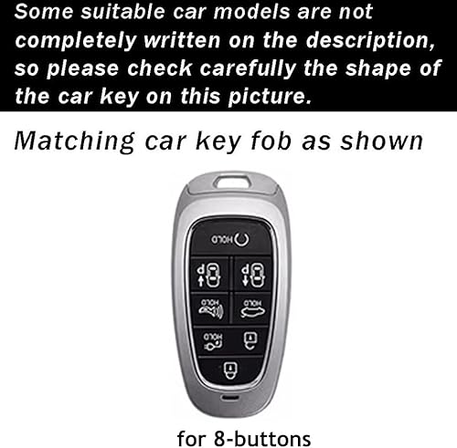 Miniatura 2 de ontto Funda suave duradera para llaves de coche, carcasa de TPU con textura de mármol, compatible con Hyundai Sonata Sel IONIQ 5 Nexo Tucson Sonata