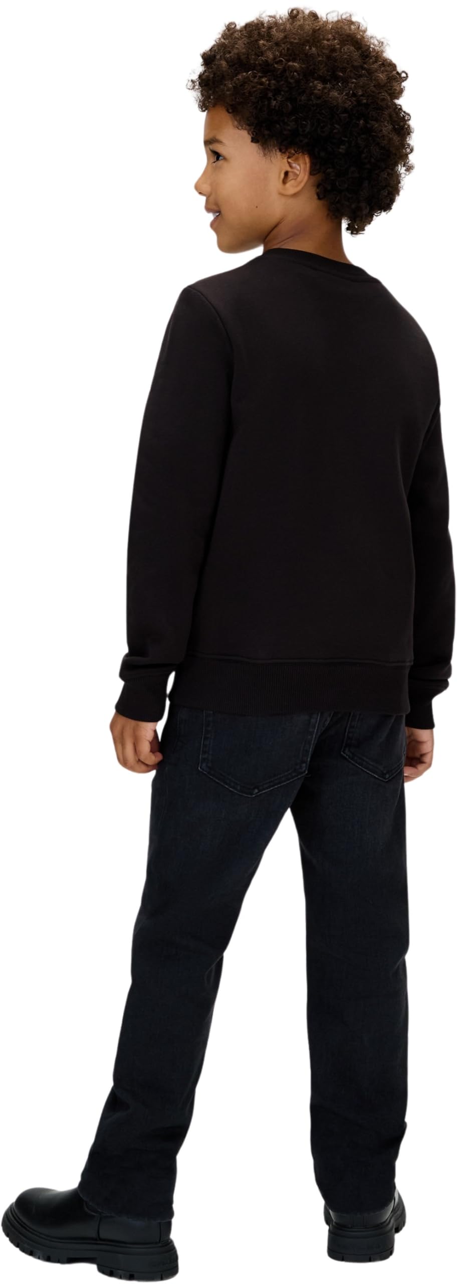 Calvin Klein CK Monogram Terry Cn Sweatshirt Iu0iu00714 Sudadera sin Botones Unisex Adulto