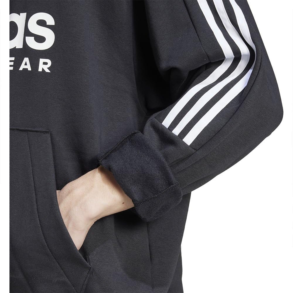 adidas House of Tiro Fleece Hoodie, Bluza z Kapturem Męska Rozpinana, czarny, S