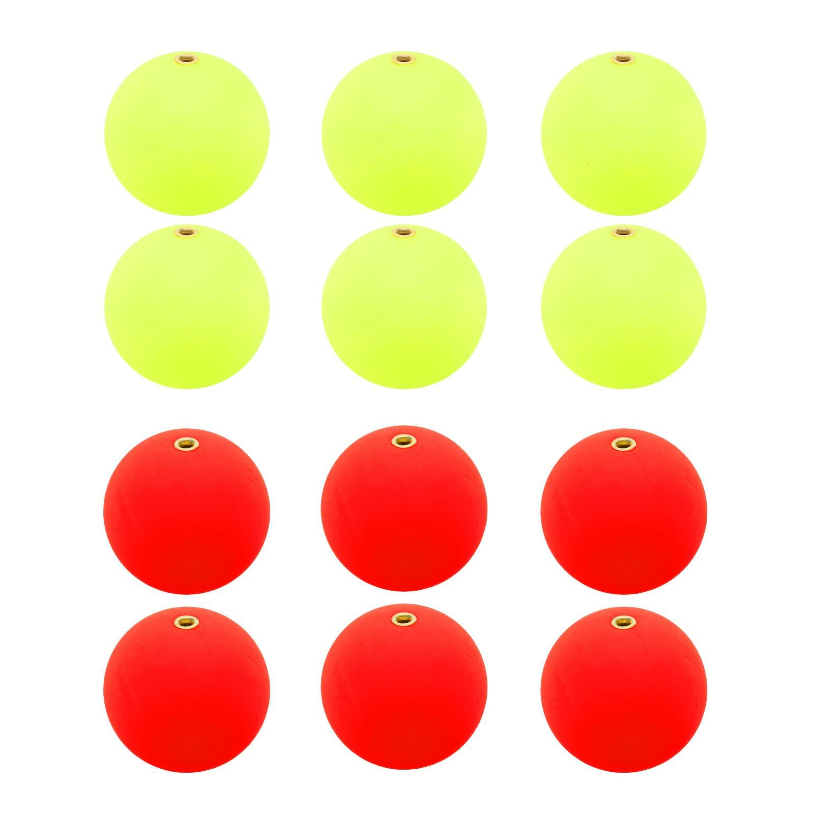 PATIKIL Fishing Bobber 24mm/0.9 Inch Dia, 12 Pack Slip Foam Floats Buoy Rig Stoppers for Crappie Trout Bass Fishing Red,Yellow