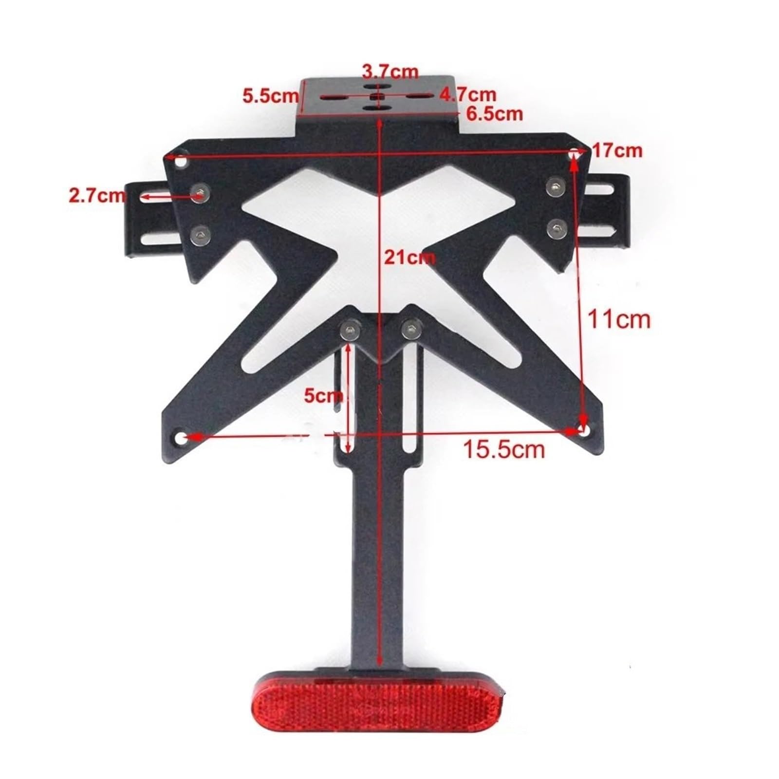 Uchwyt tablicy rejestracyjnej Uchwyt tablicy rejestracyjnej motocykla pasujący do Suzuki, Kawasaki Ninja Z750, Z800, Z900, ER6N, ER6F Ramki tablic rejestracyjnych