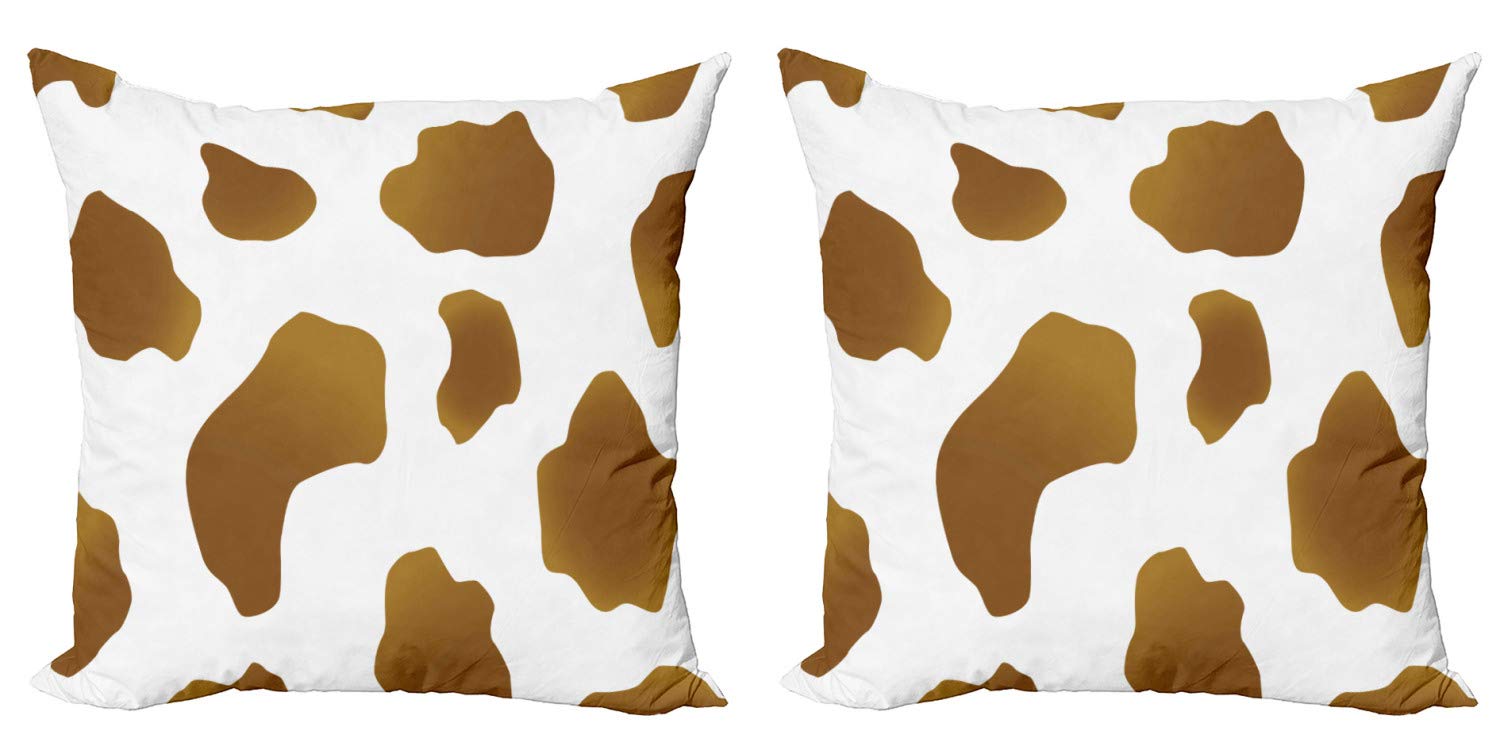 Fodera Cuscino Quadrata 50x50 Cm Con Stampa Mucca Bianca E Nera – ABAKUHAUS Cow Print, Tessuto Poliestere, Cerniera, Lavabile