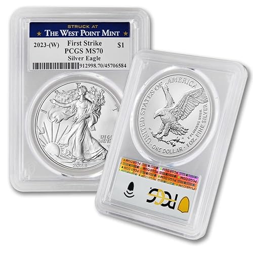 2023 (W) 1 oz American Silver Eagle Coin MS-70 (First Strike - Struck at The West Point Mint) $1 PCGS MS70