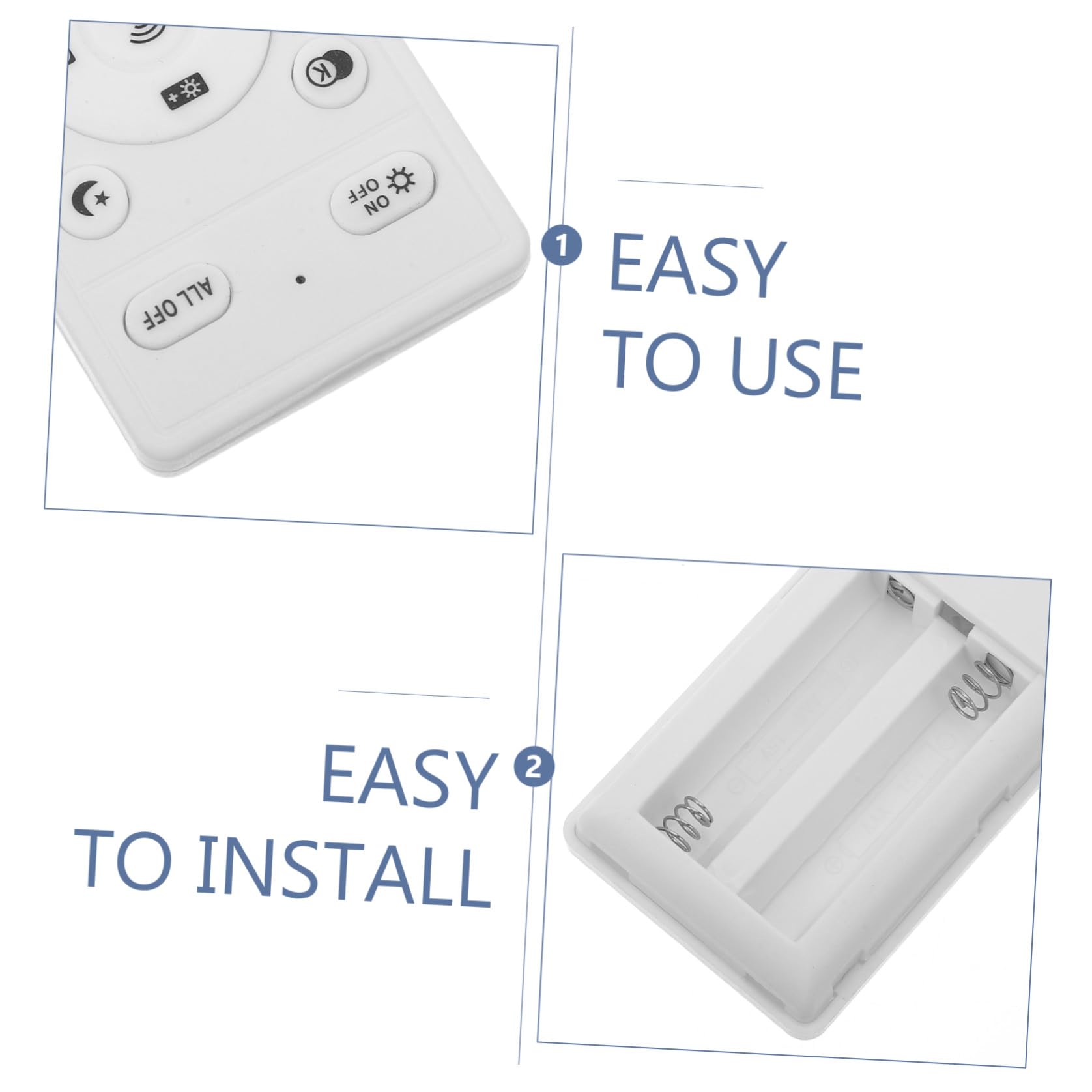 Alipis Telecomando Compatibile e Luce Bianco per Ventilatore da Soffitto in Plastico Controllo Wireless per e Illuminazione Eventi