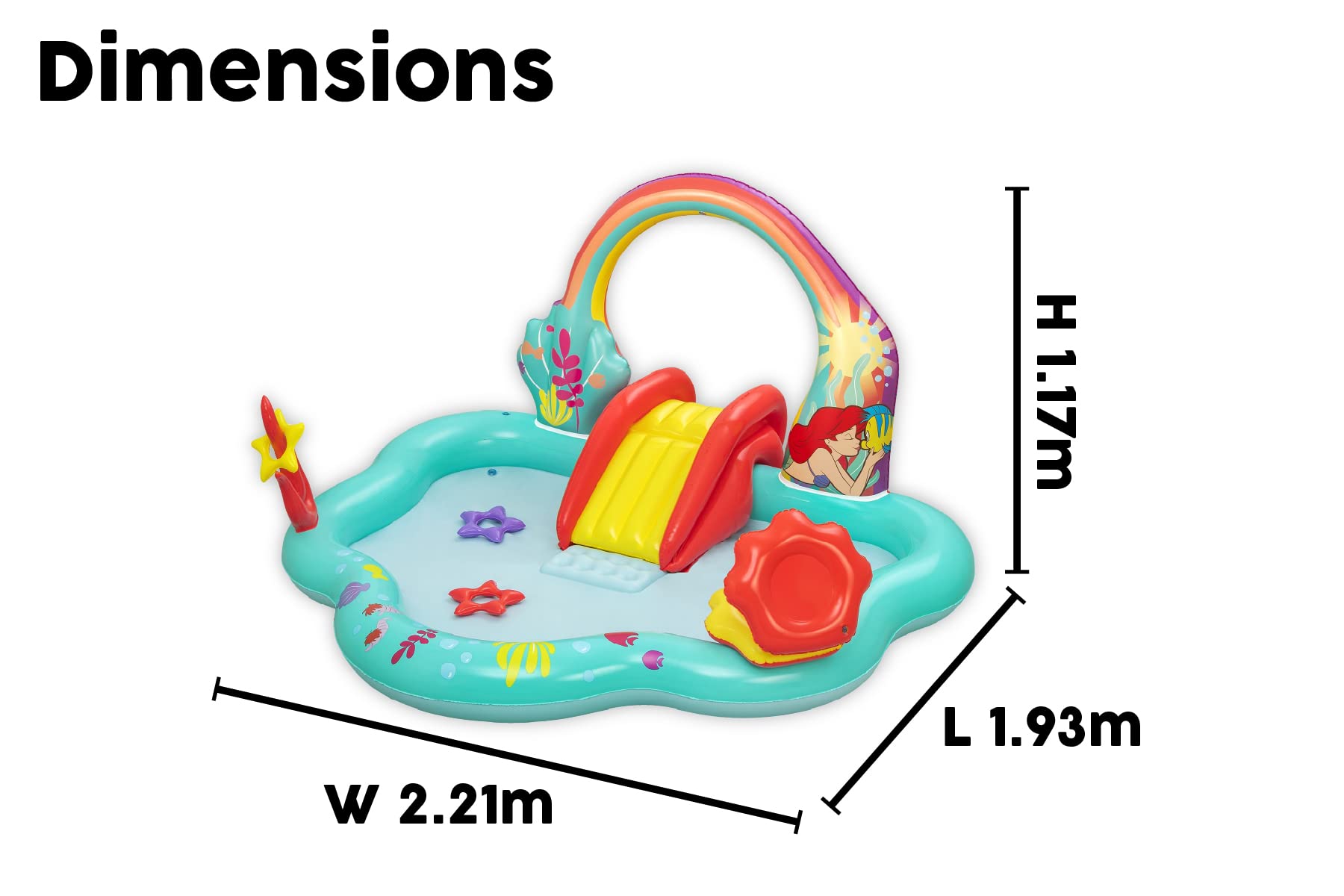 Bestway 7'3" x 6'4" x 46"/2.21m x 1.93m x 1.17m Play center