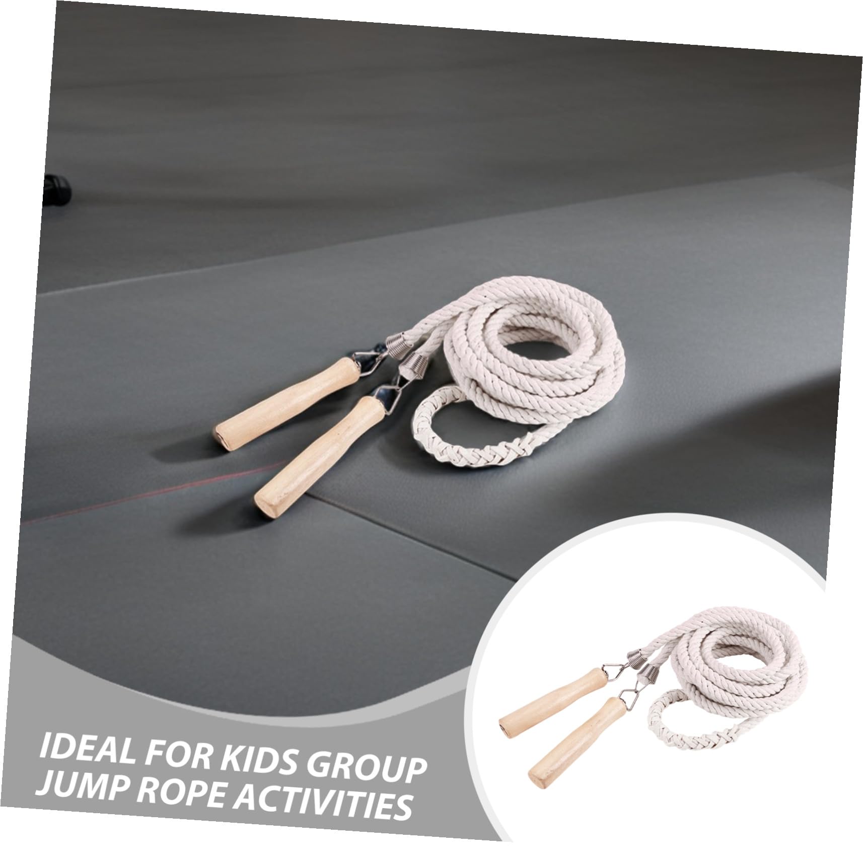 ifundom 2piezas Cuerda Para Saltar Larga Trenzada De Algodón Para Equipo Multijugador Para Actividades Al Aire Fitness y Grupales