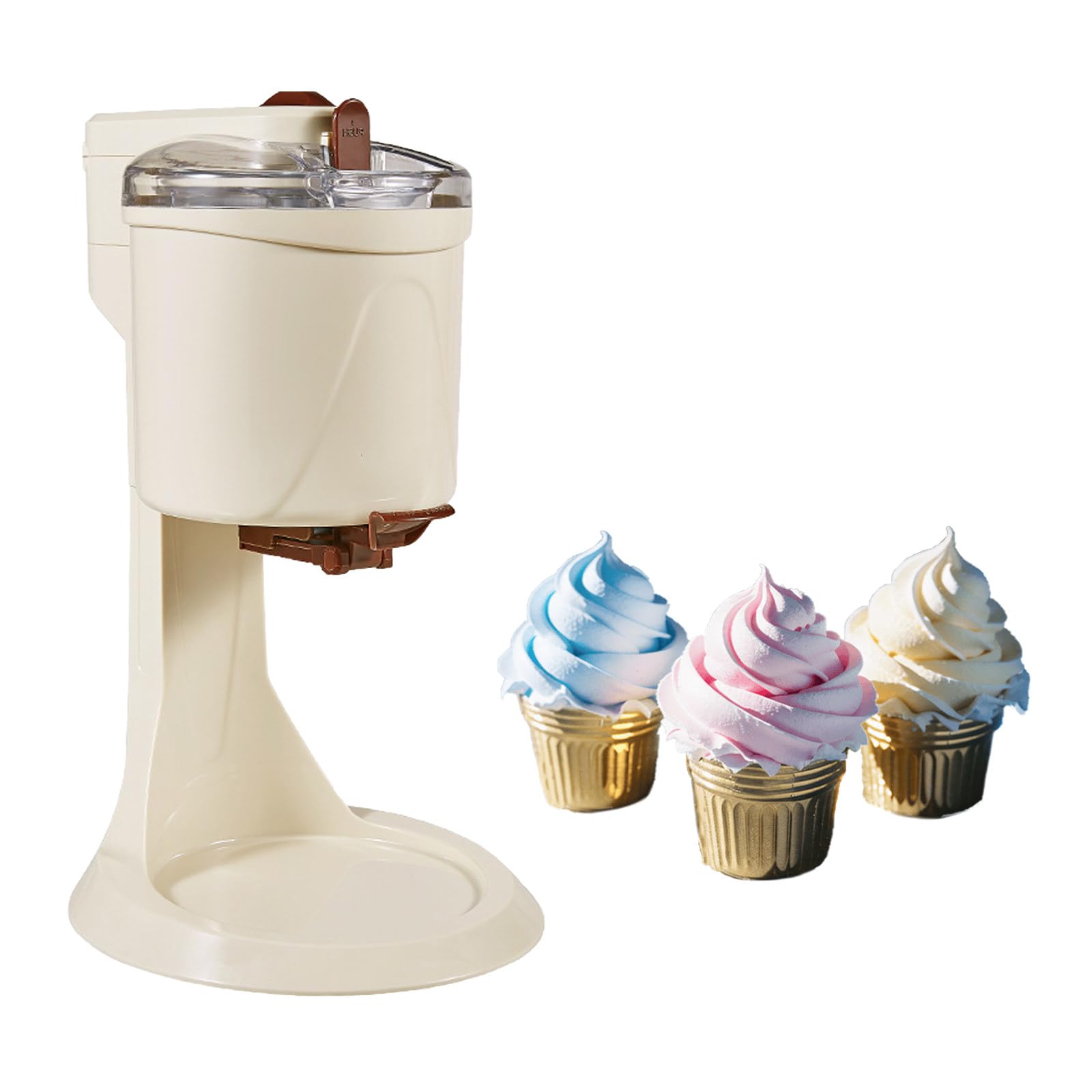 Macchina per Gelato Soft, Gelatiere per La Casa, Gelatiere per La Casa Frullatore Portatile, Mini Macchina Automatica per Gelato Soft da 1 Litro, 220 V