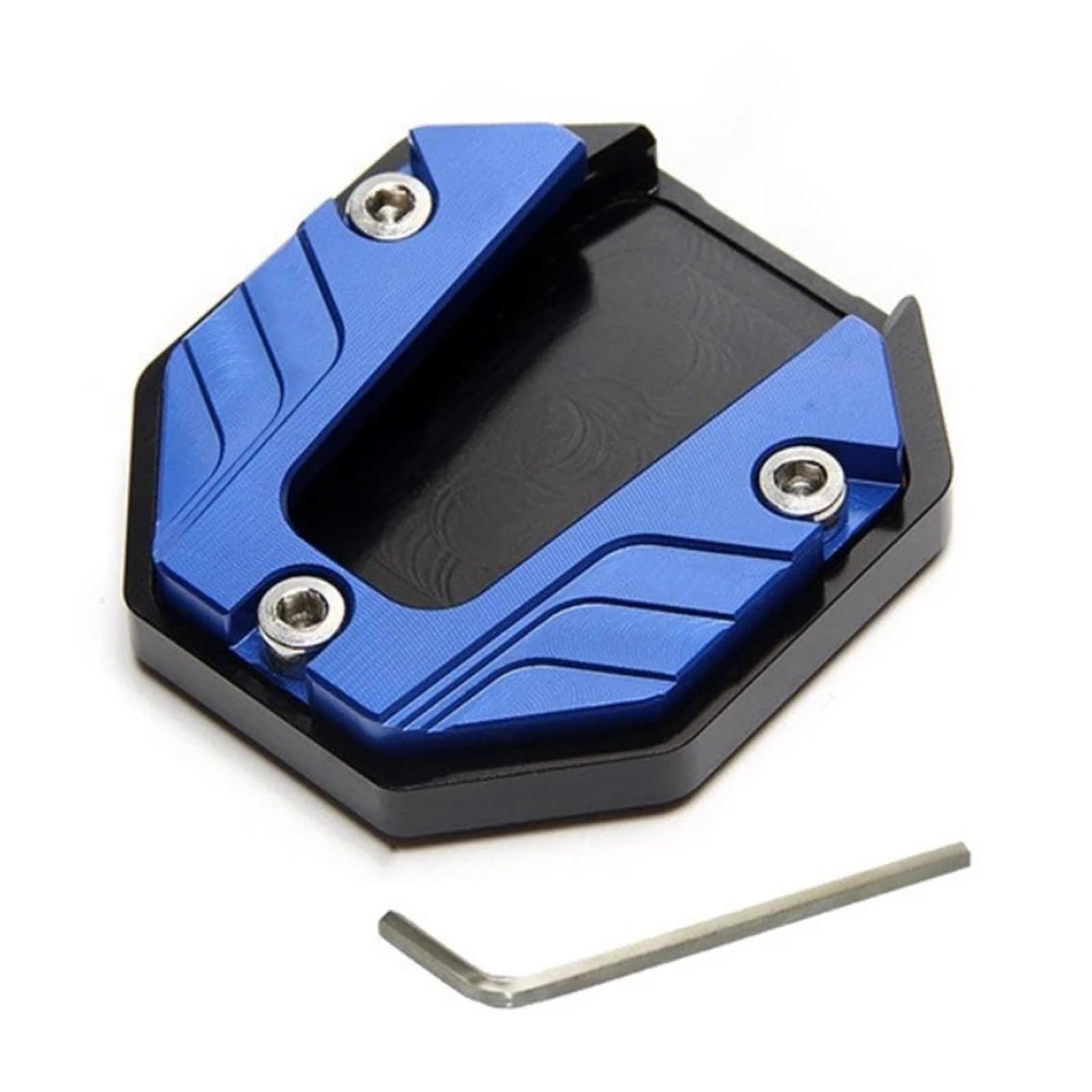VAPORVERSE Motorcycle Kickstand Pad for Aprilia SRGT200 SR GT200 SRGT 200, Premium Aluminum Alloy Side Stand Extension Base Plate Enlarger Parking Support,Blue