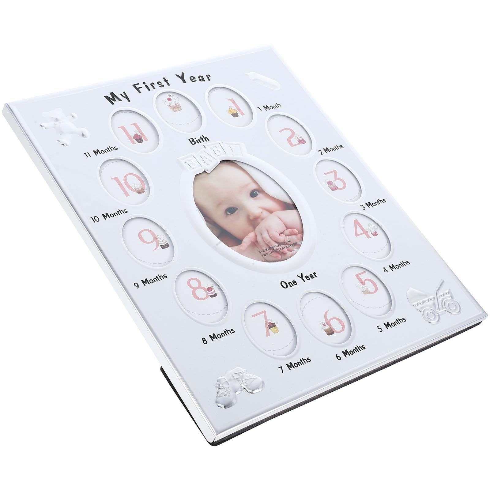 Cadre photo bébé 12 mois blanc pour sublimer la décoration de sa chambre