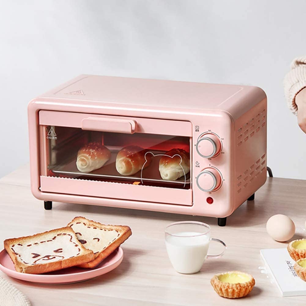 Mini Forno Tostapane, Finitura in Acciaio Inossidabile Multifunzione Mini Forno con Timer - Toast - Cuocere - Impostazioni per Grigliare, Convezione Naturale - 800 Watt di Potenza, 11 Litri