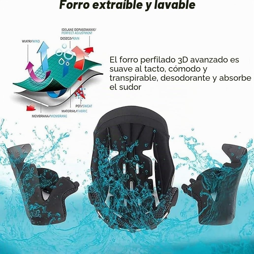 Casco Moto Modular, ECE Homologado Casco Integrales Flip Up Moto Jet Scooter para Mujer Hombre Adultos Antivaho