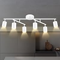 Vista 26 de Lámpara de riel negra, accesorios de iluminación modernos para cocina de techo, luces LED de riel giratorias de 1 luz, iluminación de apliques