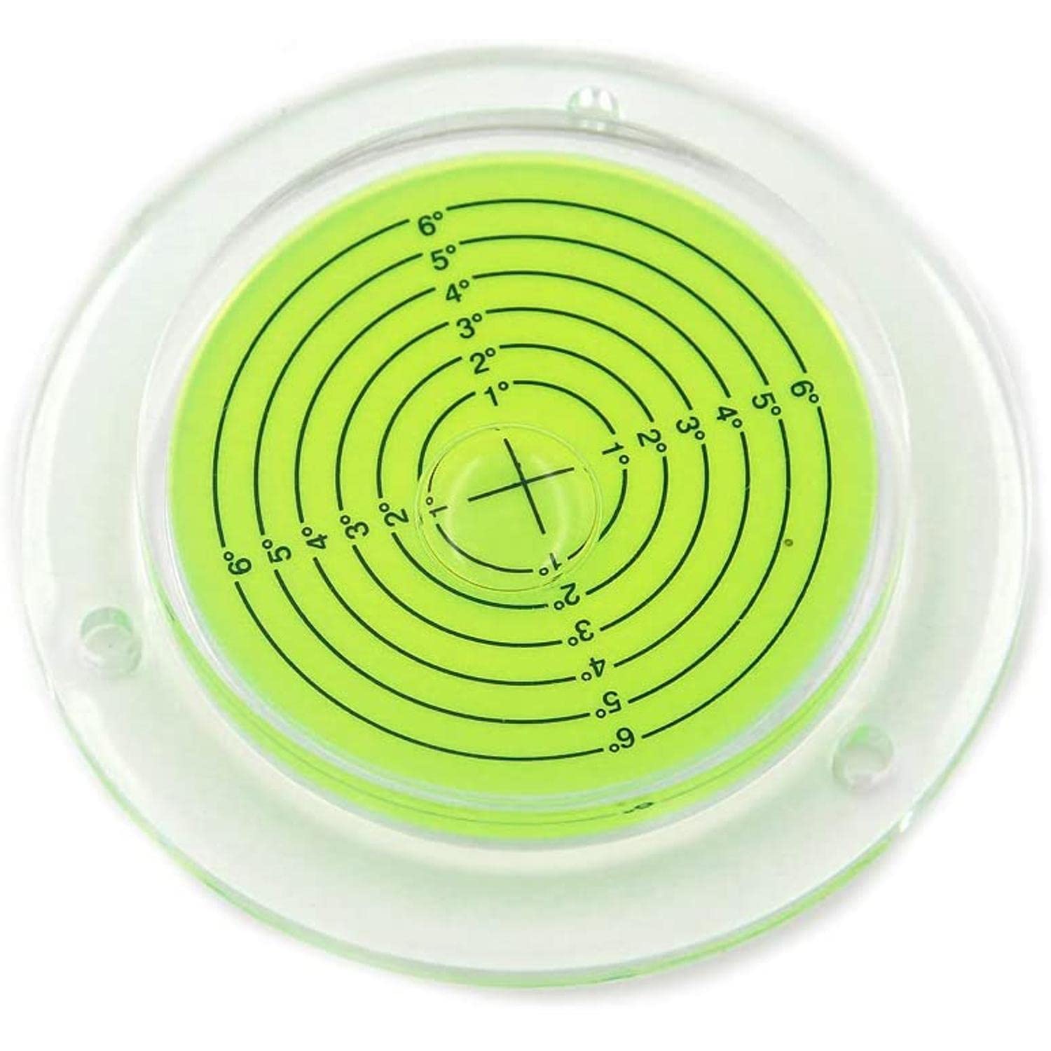 Taskar Yellow Screw On Large Round Bullseye Bubble Spirit Level 100Mm