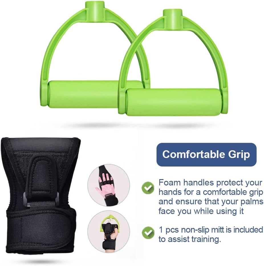 Shoulder Arm Pulley System Set - Over Door Rehab Exerciser for Home Physical Therapy Frozen Rotator Cuff Recovery and Stretching Strengthener Range of Motion