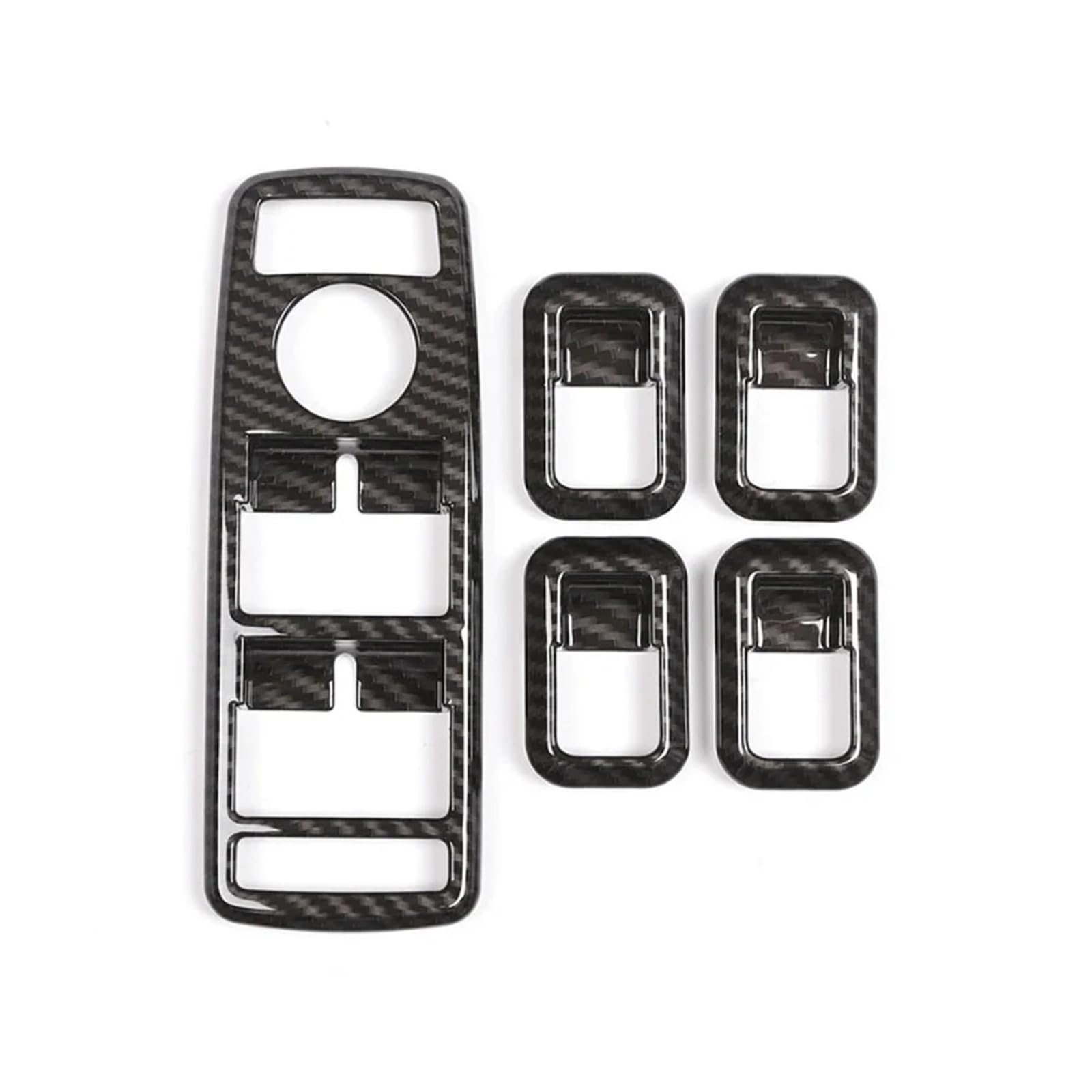 Fit For M//e//r//c//e//d//e//s b//e//n//z A B C E GLE CLA GLK Class W176 W204 W212 W166 W218 Carbon Fiber Style Car Window Lift Button Frame Sticker