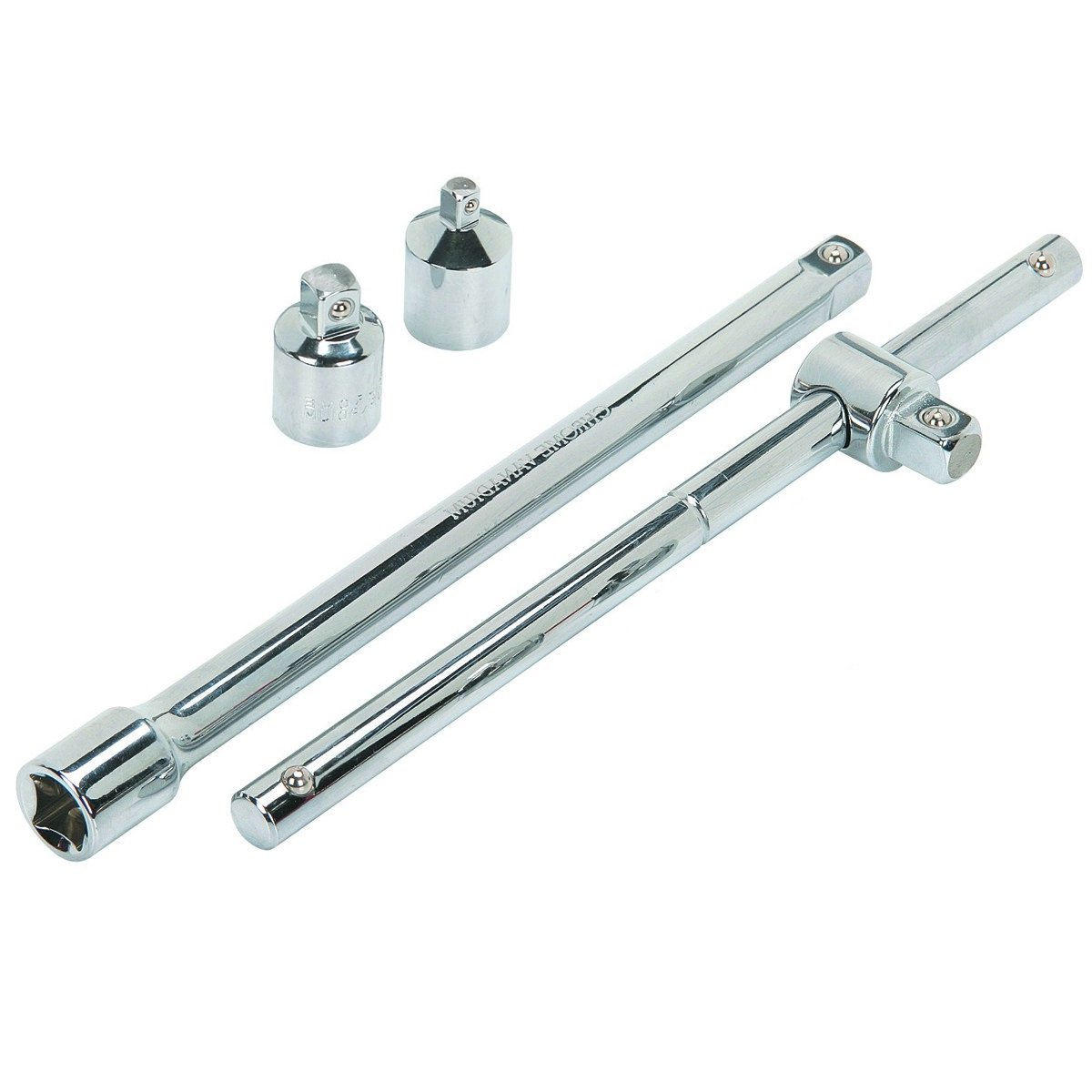 New (Set of 4) Extra Torque SAE T-Handle Nut Driver Tools Chrome
