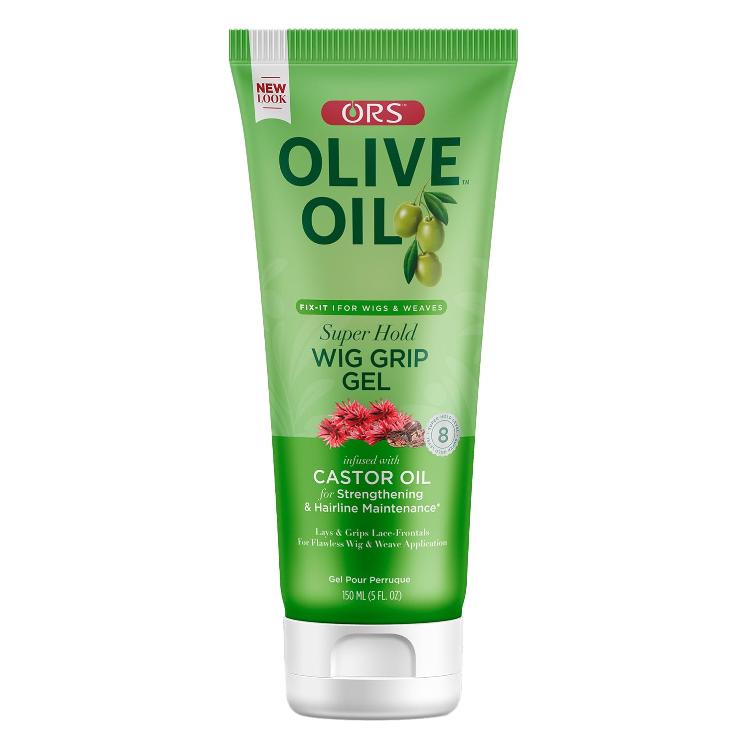 ORS Olive Oil FIX-IT Grip Gel Ultra Hold with Castor Oil For Strengthening 5 Ounces (1)