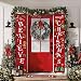 Christmas Decorations Outdoor Indoor,Believe and Merry Christmas Banner,Christmas Porch Sign for Home Wall Door Apartment Party,Durable Christmas Decor