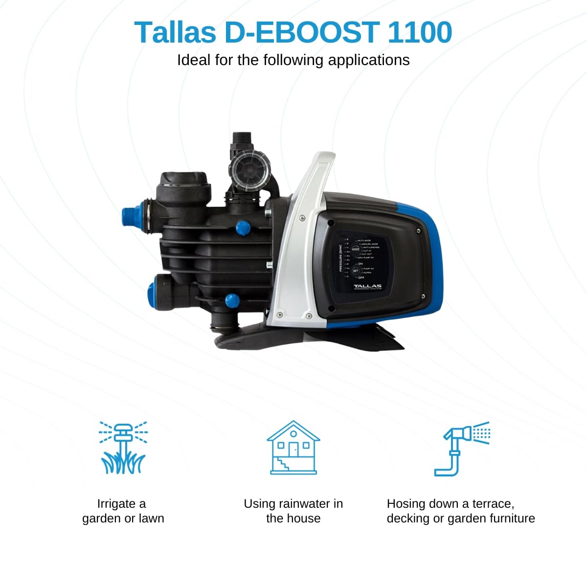 Elettropompa superficie Tallas D-EBOOST 1100/45