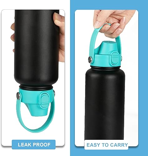 Miniatura 5 de EIPOSAU Tapa abatible automática para boca ancha Hydro Flask, gran tapa de boquilla para Simple Modern, Takeya, Iron Flask y otras marcas, tapa de