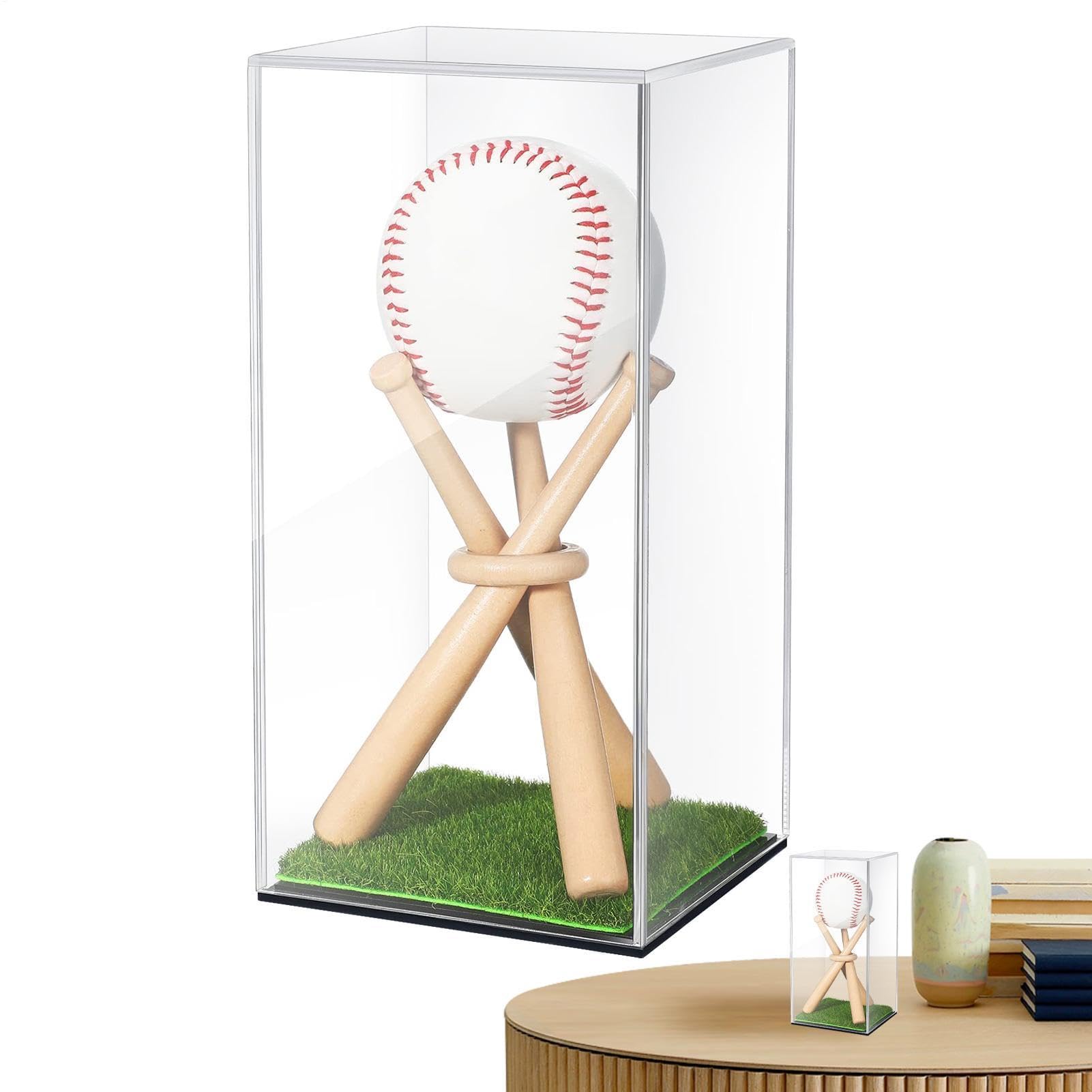 Exposez vos balles signées dans le salon avec l'étui de baseball acrylique