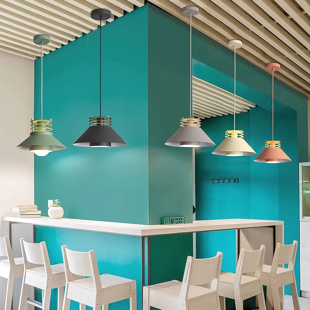 Lampa Wisząca Nowoczesna Latarnia Oświetlenie LED Gniazdo E27 Metalowy Klosz Minimalistyczna Przemysłowa Lampa Wisząca Sufitowa Do Wyspy Kuchennej, Stodoły, Jadalni, Salonu, Sypialni CSYSKV