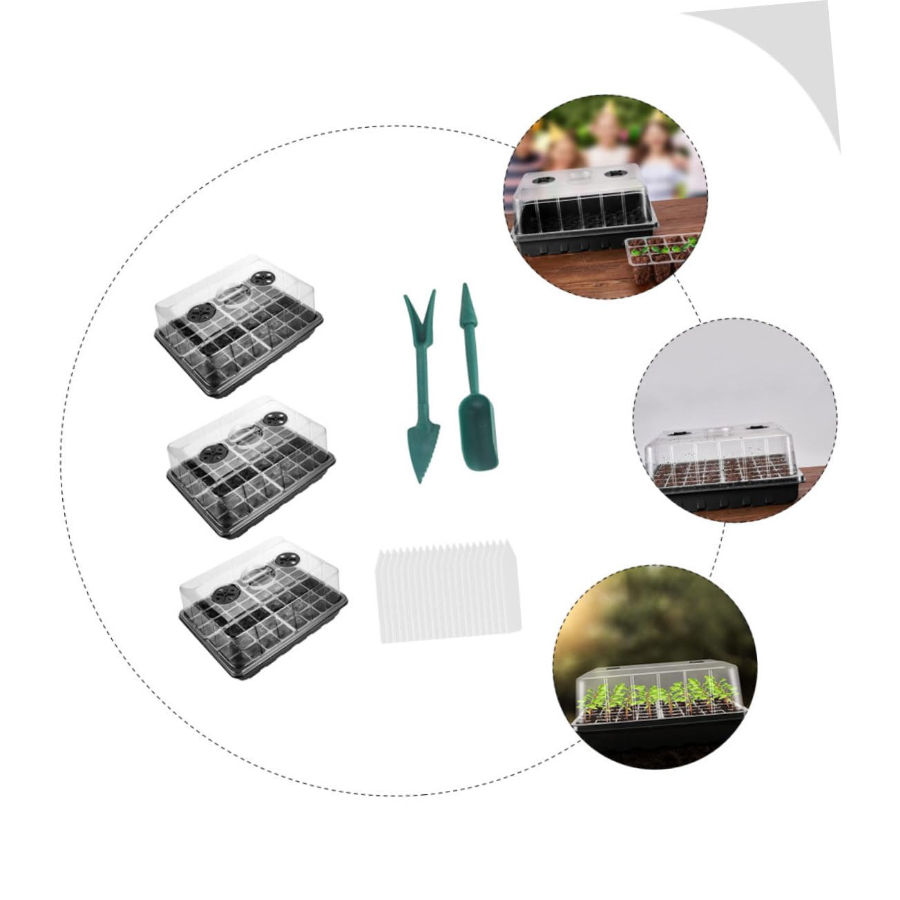 BESPORTBLE Plateau de Germination 1 Set PP Respirant pour Semis