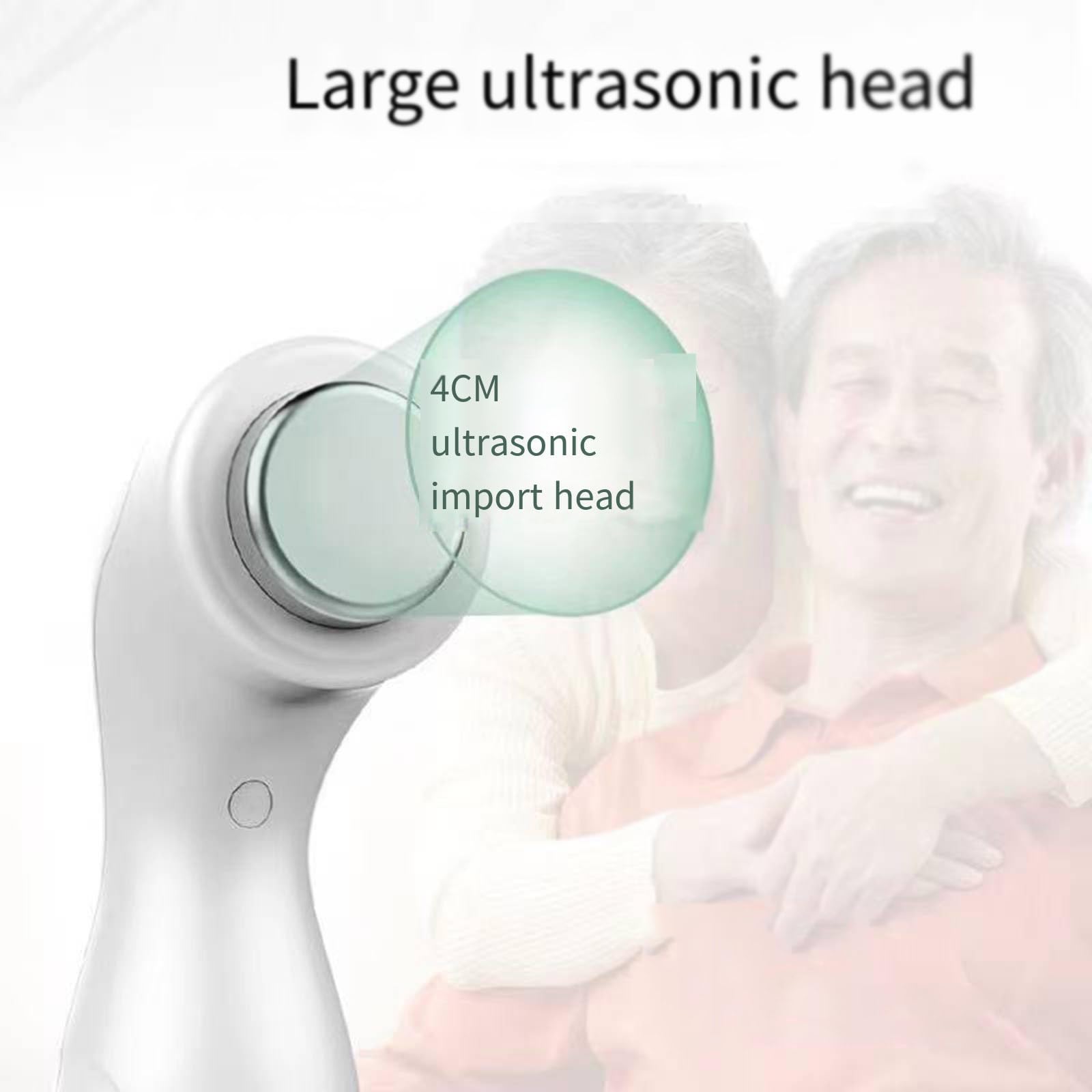 Mini Strumento per Fisioterapia ad ultrasuoni (1 MHz e 3 MHz), 3 Marce Regolabili/Controllo Timer 1-15 Minuti, Protezione Temperatura costante, Area di radiazione effettiva: 4 cm²,Bianco