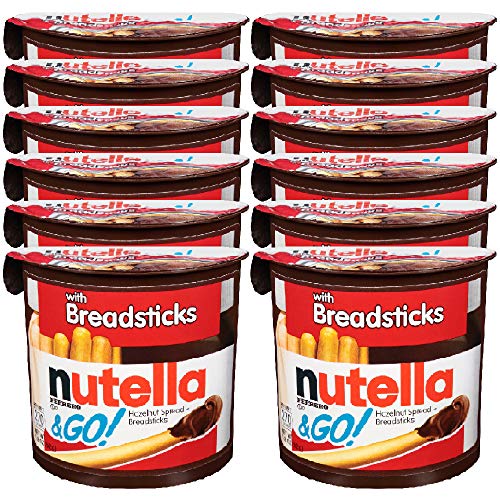 Image of Nutella & Go with Breadsticks, 12 Pack, 12 x 52 g