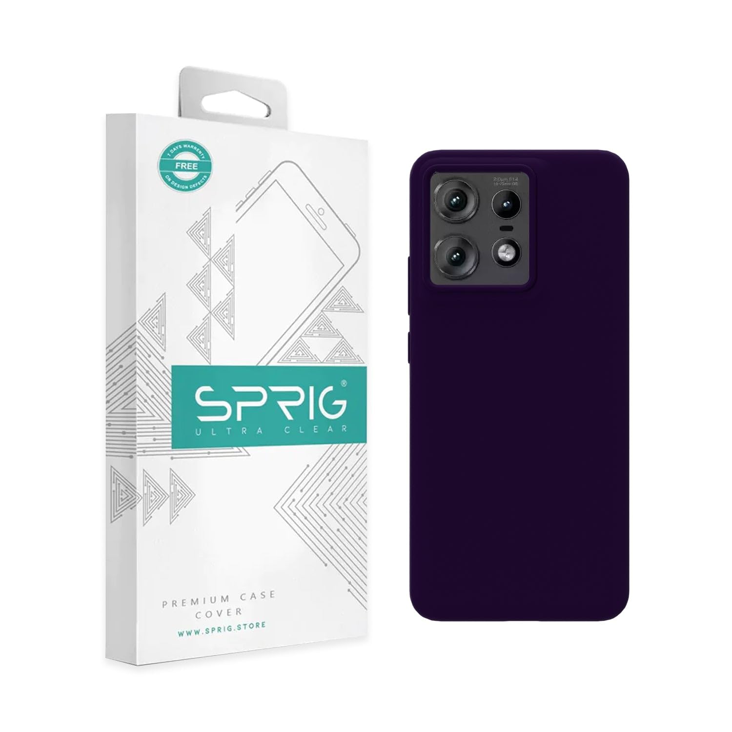 SPRIG Liquid Silicon Back Cover/Back Case for Moto Edge 50 Pro (Dark Purple) (B0D8SHG9HY) Amazon Price History, Amazon Price Tracker