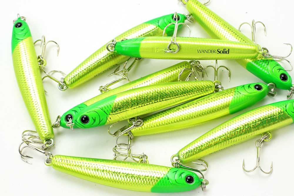 Lucky Craft Wonder 60 Solid (0130 Laser Green Head Chart)