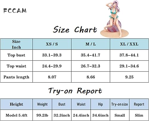 Miniatura 5 de FCCAM - Traje de baño Ganyu de anime Ganyu, traje de baño hueco de una pieza para mujer, traje de baño elástico