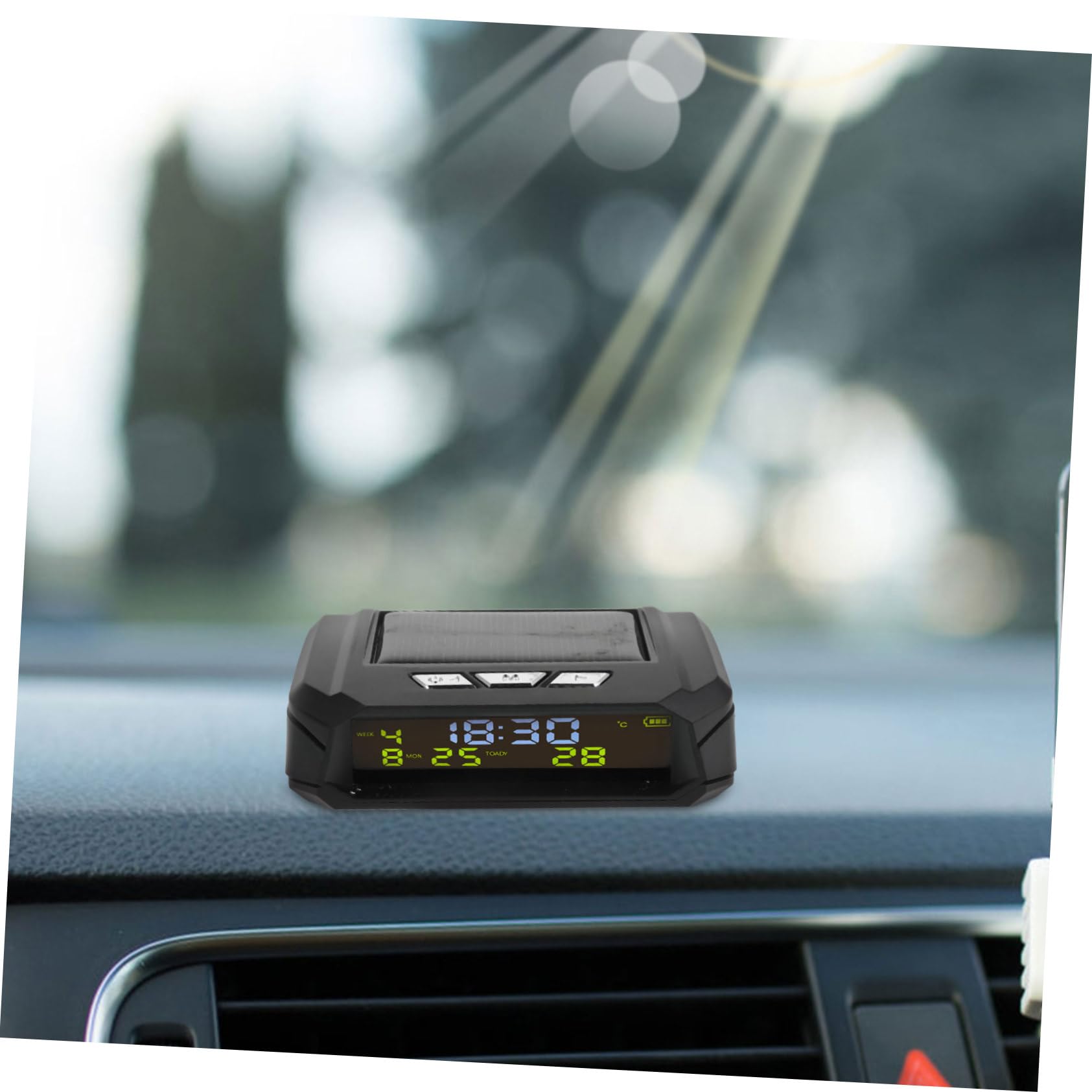 Reloj Digital para Coche con Temperatura y Fecha en Salpicadero
