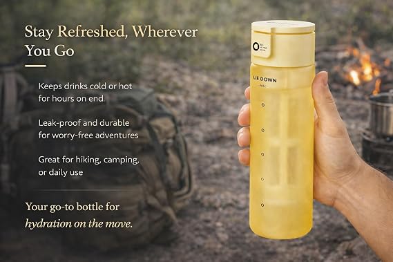 Doria 600ml Cold Brew Coffee Maker - Glass Cold Brew Tea Bottle, Iced Coffee Maker (Yellow)