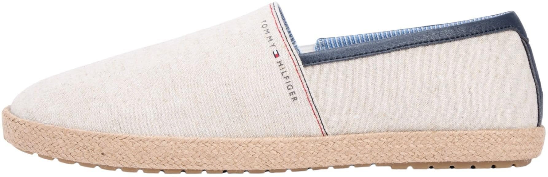 Tommy Hilfiger Men's Hilfiger Chambray Espadrille FM0FM05793 Espadrilles, White (Ecru), 10.5